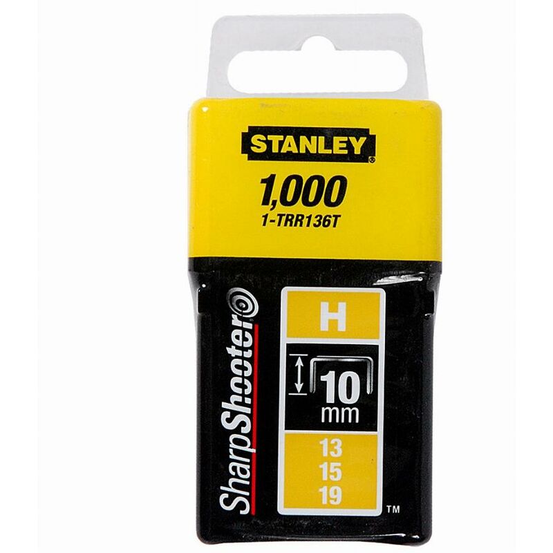 foto del prodotto stanley graffette 6 mm tipo h confezione da 1000 pezzi 1 trr134t