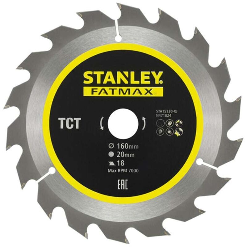 foto del prodotto stanley lama tct 160x20 18 denti