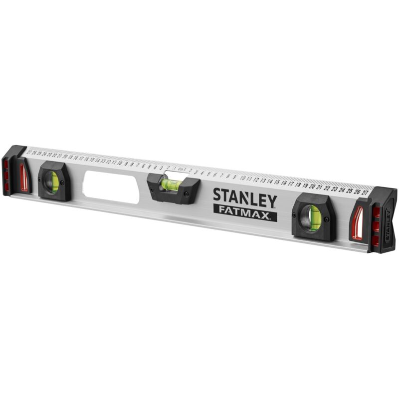 foto del prodotto stanley livella a bolla d aria profilo i beam 60 cm 3 fiale magnetica alluminio fatmax 1 43 554