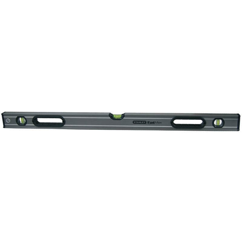 foto del prodotto stanley livella in alluminio rettificata fatmax cm. 90 3 bolle 0 43 636 con 2 impugnature