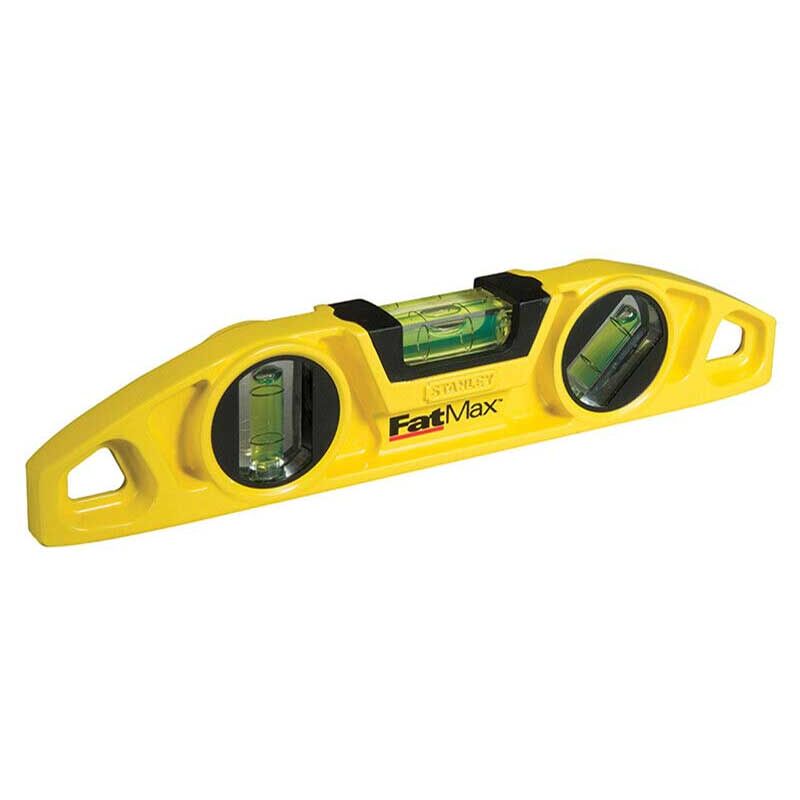 foto del prodotto stanley livella magnetica da 22 cm con 3 ampolle di precisione