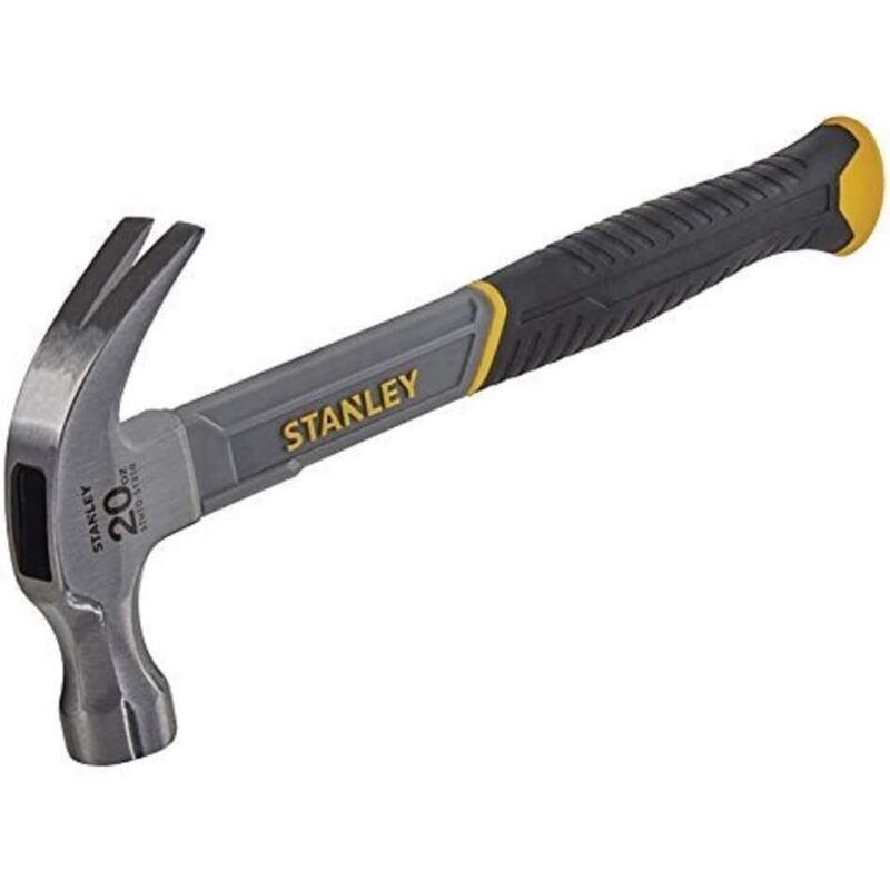 foto del prodotto stanley martello per chiodi of fibra of vetro, 570g, impugnatura bi materiale, maggiore durata e potenza of impatto, forte connessione of