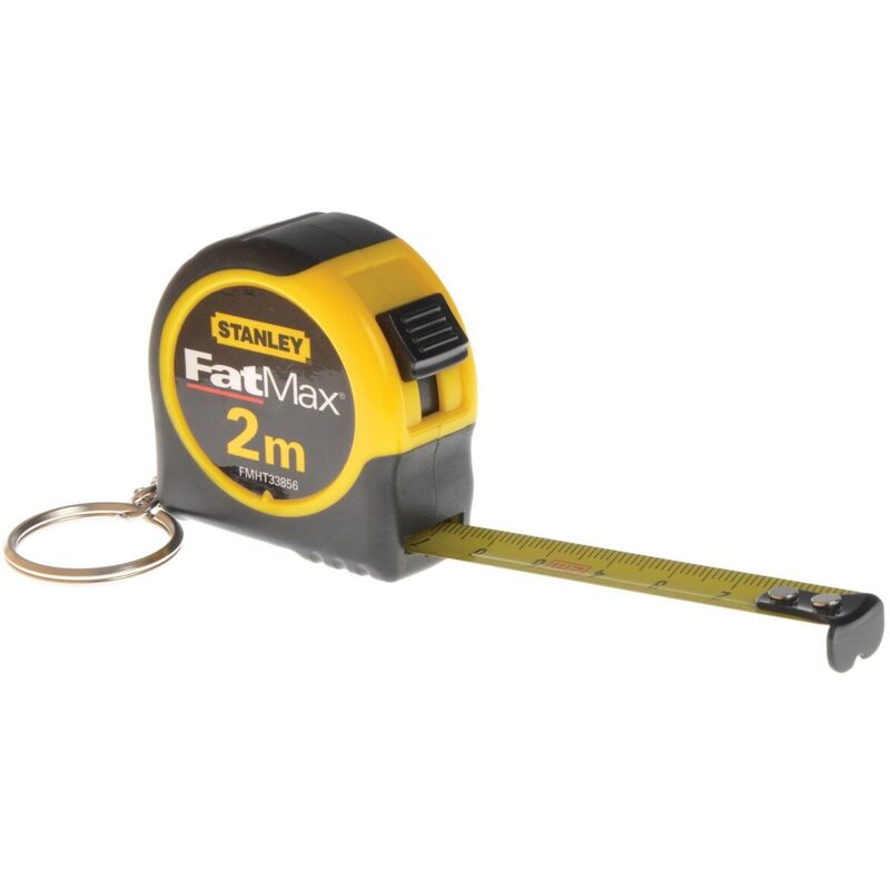 foto del prodotto stanley metro a nastro fatmax portachiavi mini caucci abs 2 m x 13 mm 