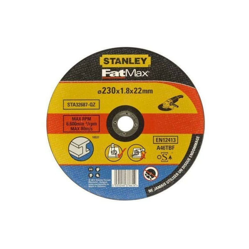 foto del prodotto stanley mola da taglio x met. 230x1.8x22 sta32687 qz