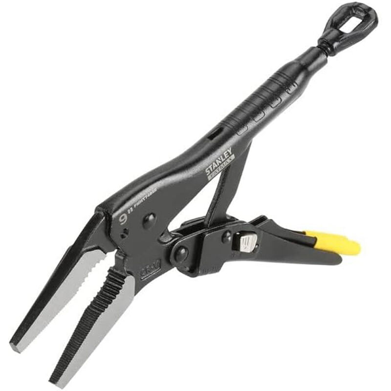 foto del prodotto stanley pinza autobloccante regolabile ganasce lunghe 220mm a scatto grip