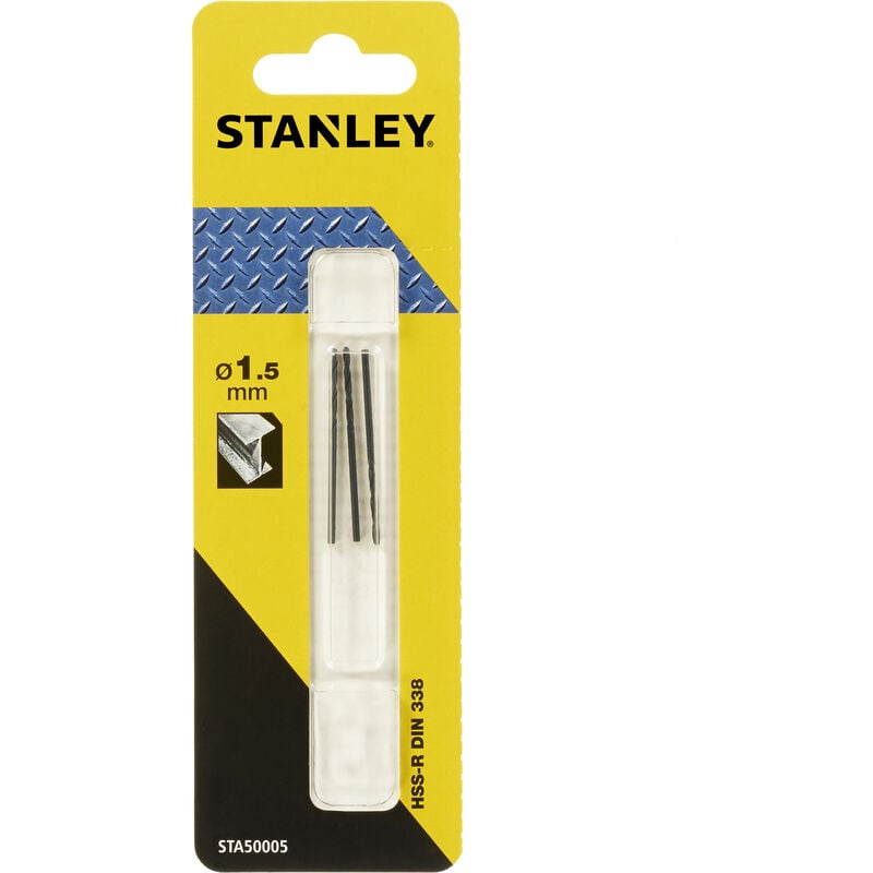 foto del prodotto stanley - piranha sta50005 x50005 punta hss mm.1,5 pz.3 cf 1,0