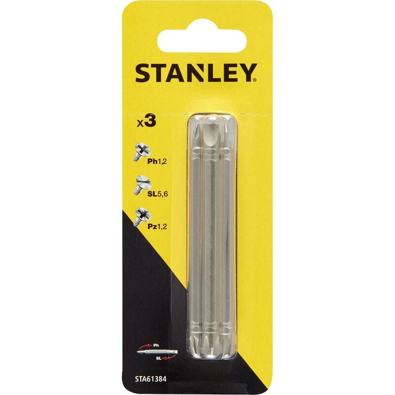 foto del prodotto stanley piranha sta61384 x61384 3 inserti doppi mm.86 ass. pz 1,0