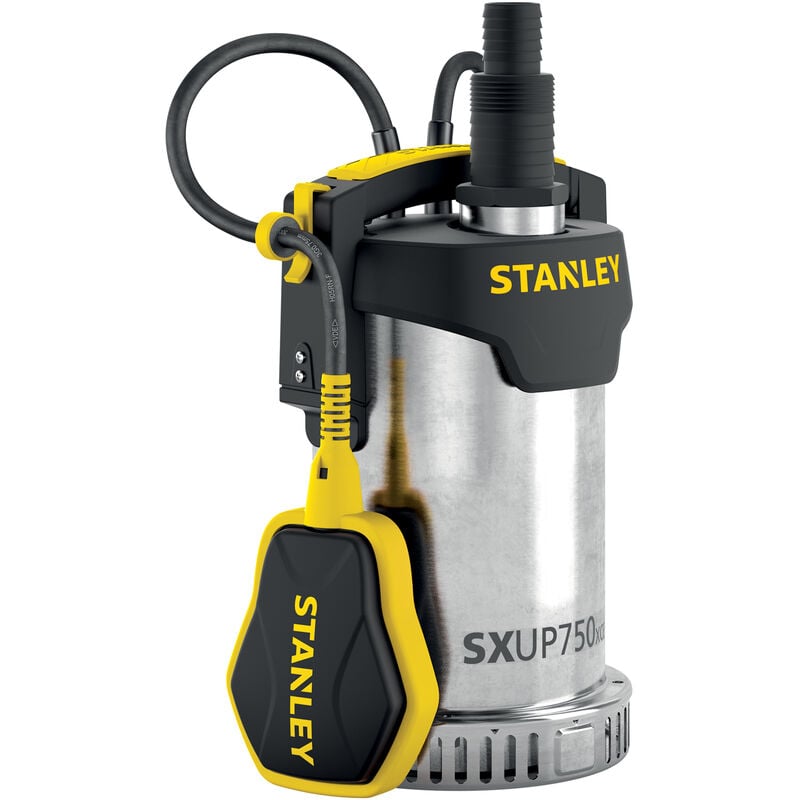 foto del prodotto stanley pompa immersione per acque chiare sxup750xce 750 w, portata max. 11.000 l h, prevalenza massima 8,5 m 
