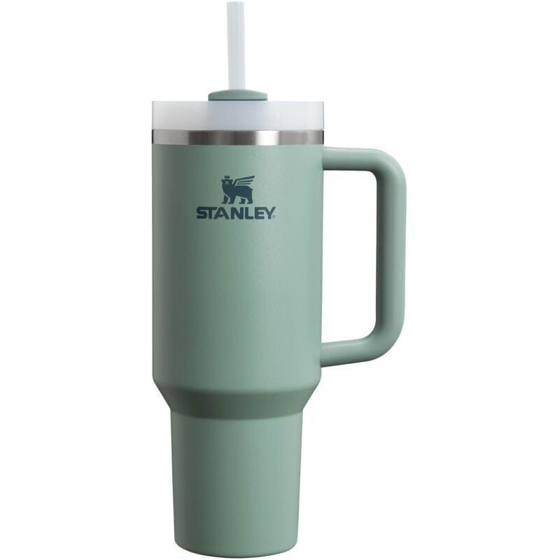 foto del prodotto stanley quencher h2.0 flowstate borraccia con cannuccia 1.2l freddo per 11 ore con ghiaccio per 48 ore senza bpa tazza termica con manico