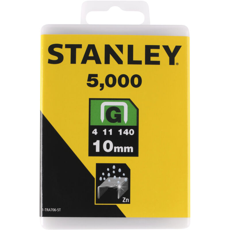 foto del prodotto stanley scatola di 5000 graffette tipo g da 10 mm