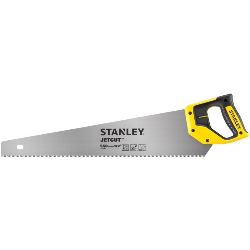 foto del prodotto stanley sega a coda di volpe jetcut 550 mm hp 2 15 289 taglio medio 7 denti pollice