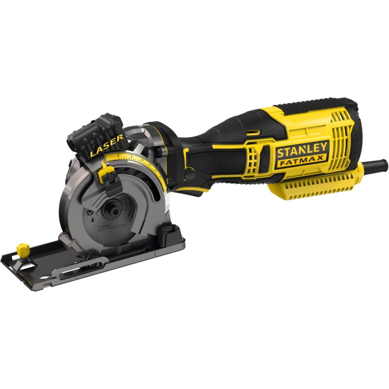 foto del prodotto stanley sega circolare elettrica multimateriale con cavo fatmax fme380k qs 650w lame, disco diamantato e valigetta per il trasporto in dotazione