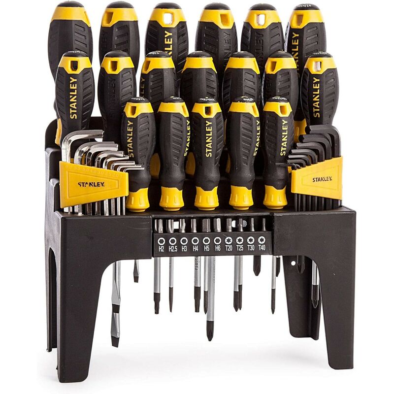 foto del prodotto stanley set cacciaviti in rack da 44 pezzi stht0 74958