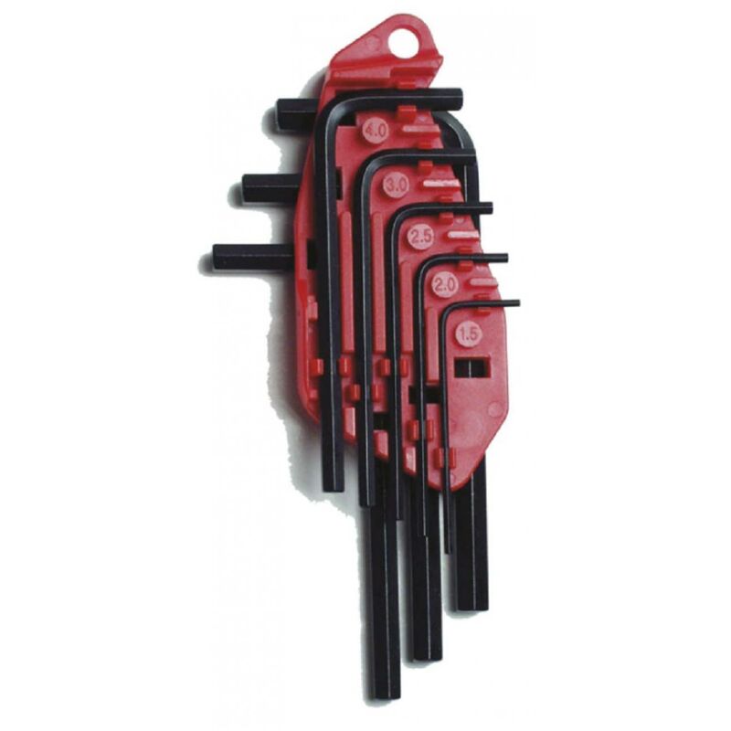 foto del prodotto stanley set chiavi 8 pz maschio esagonali piegate corte 1,5 2 2,5 3 4 5 5,5 6 mm