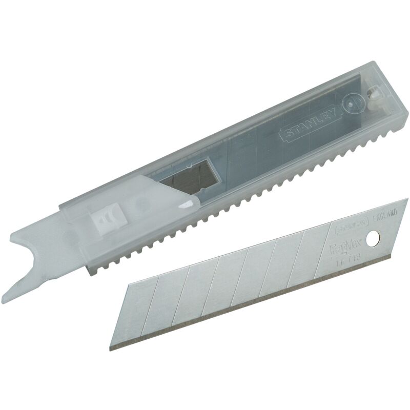 foto del prodotto stanley set di 10 lame per taglierina fatmax da 18 mm 2 11 718 18 mm x 10
