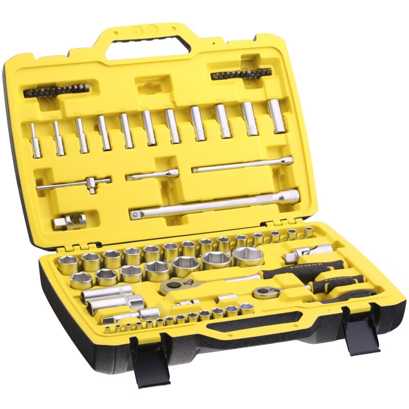 foto del prodotto stanley set di chiavi a bussola da 1 2 e 1 4 set da 81 pezzi espulsione rapida e facile fatmax fmmt82826 1