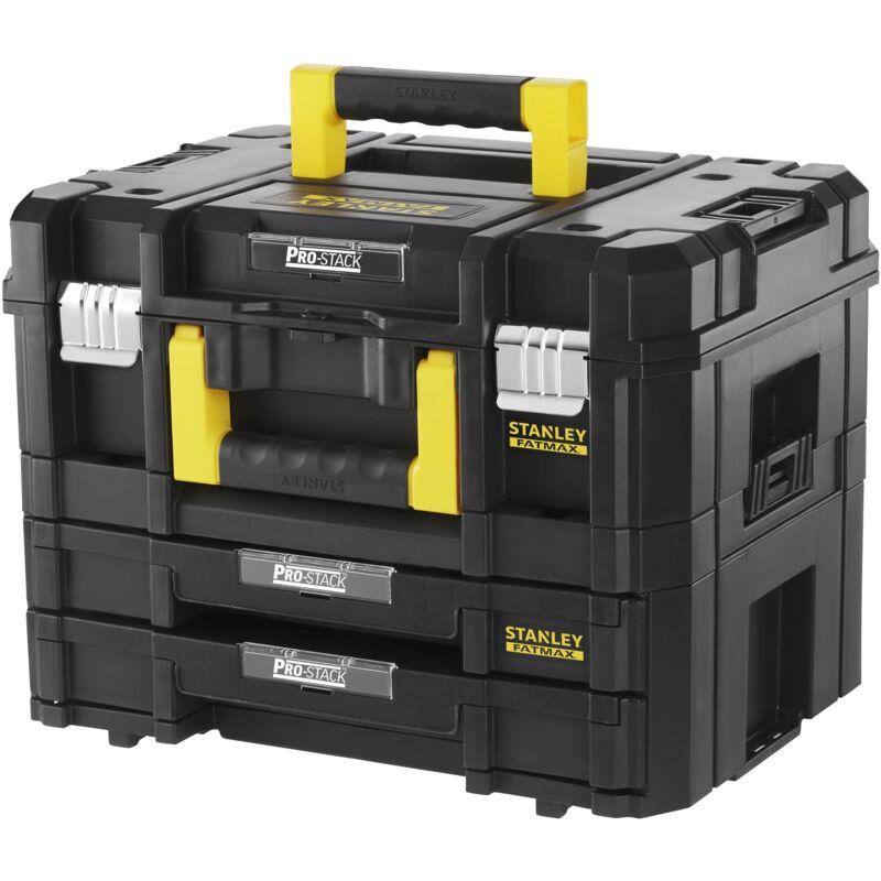 foto del prodotto stanley set pro stack valigia pro stack e valigetta con 2 cassetti 21,5 l 45 kg max fatmax fmst1 71981