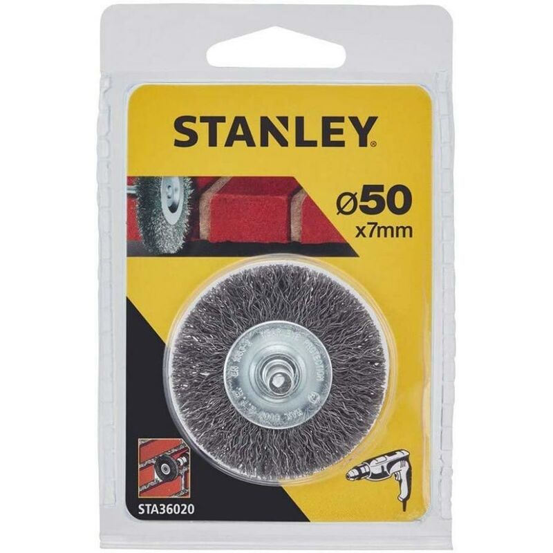 foto del prodotto stanley spazzola circolare sta36020 xj diametro 50 mm in acciaio