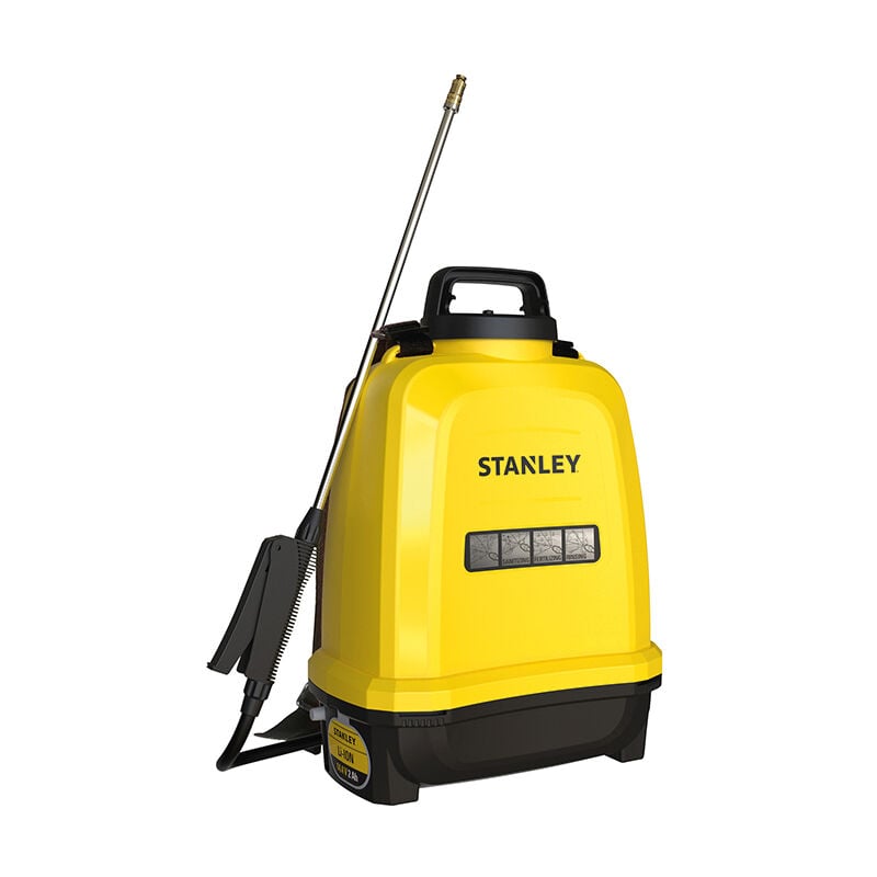 foto del prodotto stanley spruzzatore de pressione 12 l, spruzzatore de giardino, elettrico, a batteria de lithium rechargeable, lancia telescopica, ugello