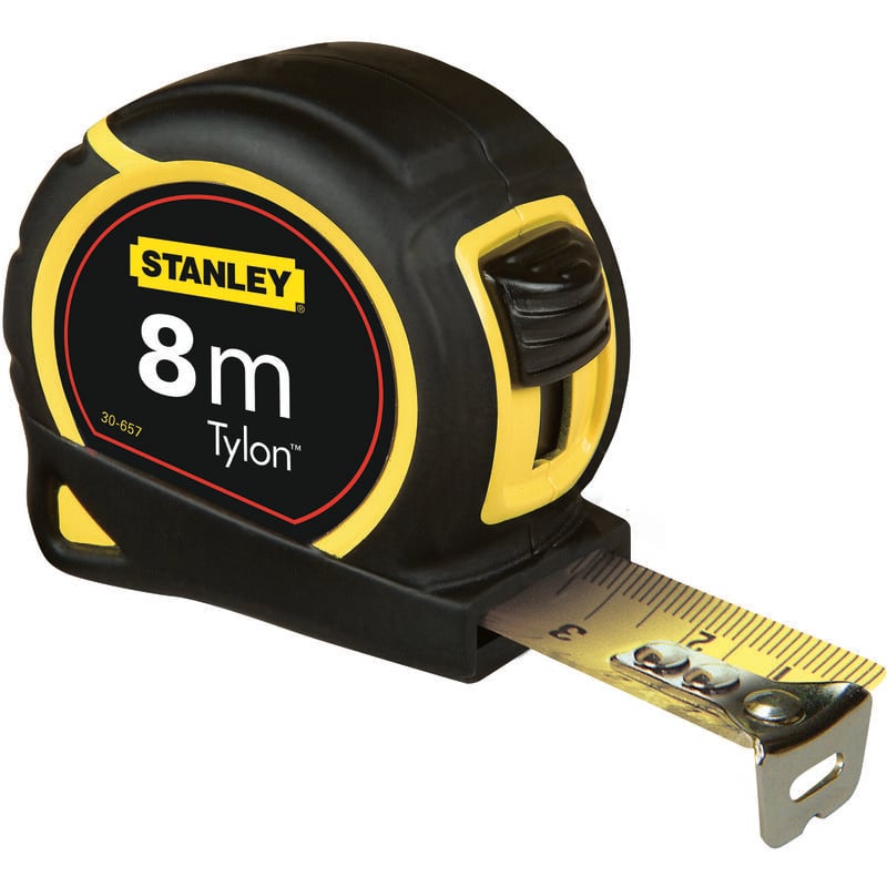 foto del prodotto stanley st flessometro tylon in abs 8 m x 25,0 mm 1.30.657
