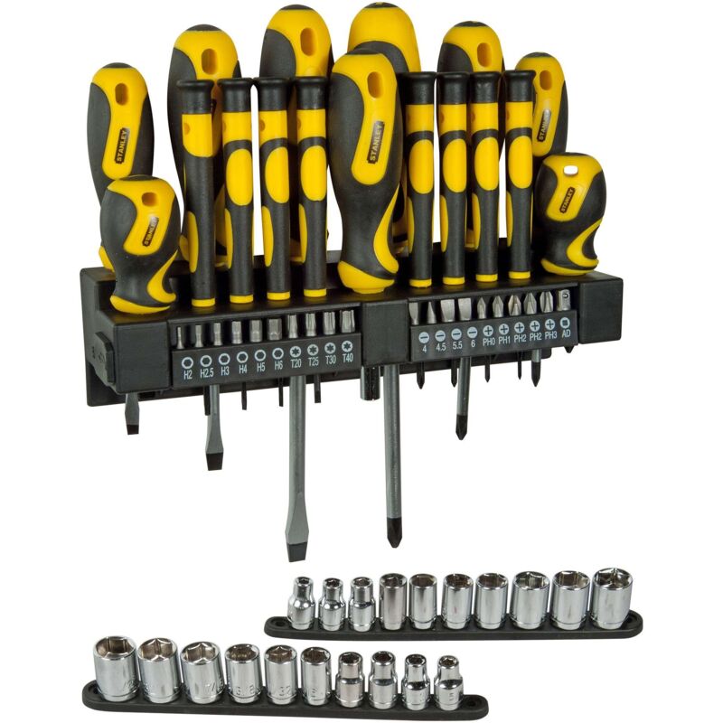 foto del prodotto stanley st set 57 cacciaviti inserti e bussole art.0.62143