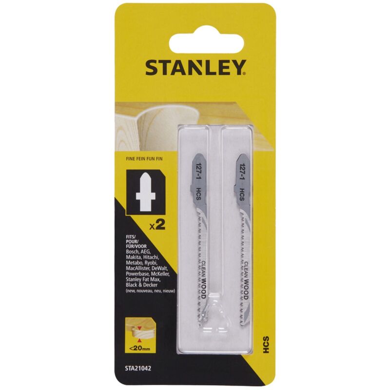 foto del prodotto stanley sta21042 x21003 2 lame legno rett.t fine att. a t - piranha
