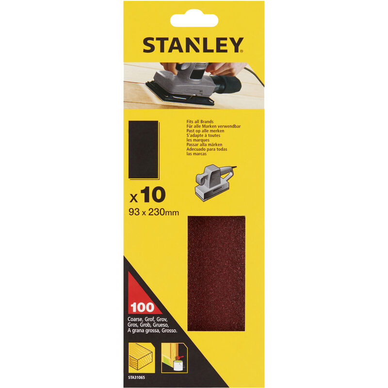 foto del prodotto stanley sta31065 x31065 10 fogli 93x230 gr.100 piranha