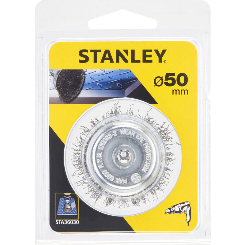 foto del prodotto stanley sta36030 x36030 spazzola acciaio a tazza d.50 stanley pz 1,0 piranha