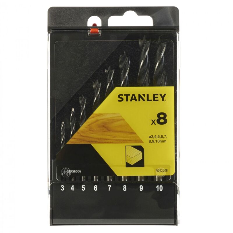 foto del prodotto stanley sta56006 qz punte trapano precisione muratur 3 10 mm cassetta 8 pezzi