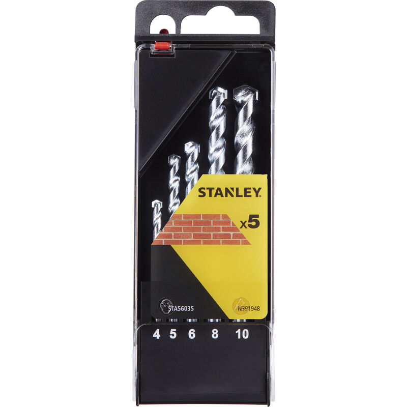 foto del prodotto stanley sta56035 x56035 cassetta 5 punte zincate piranha