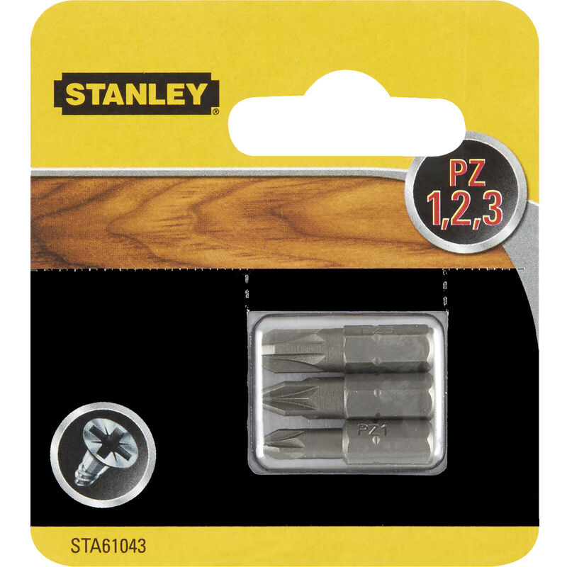 foto del prodotto stanley sta61043 x61043 3 inserti mm.25 q.ta 1 2 3 piranha