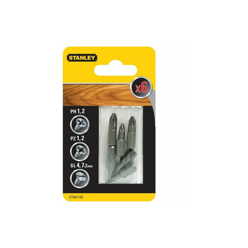 foto del prodotto stanley sta61120 6 inserti mm.25 ass.