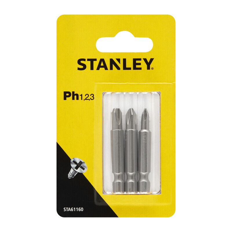 foto del prodotto stanley sta61160 x61160 3 inserti mm.48 ph 1 2 3 piranha