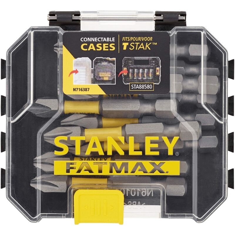 foto del prodotto stanley sta88573 xj set di inserti per avvitatura a impulsi da 50 mm ph2 sfusi fatmax da 10 pezzi