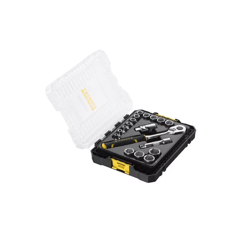 foto del prodotto stanley stakbox m scatola prese 3 8 set da 18 pz fatmax fmmt98102 0