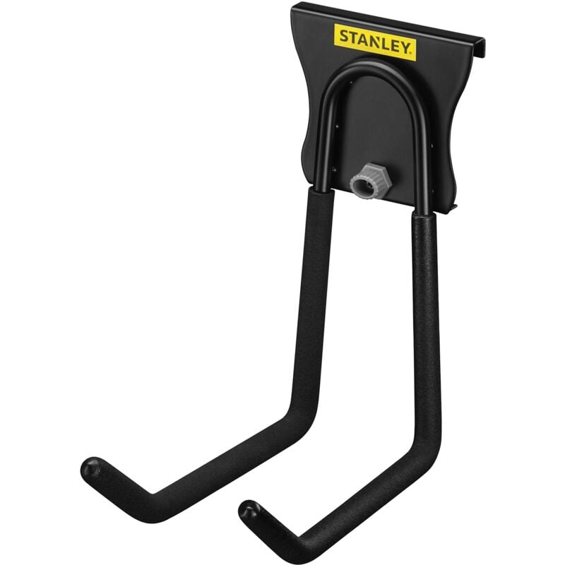 foto del prodotto stanley stst82608 1 gancio lungo uso generico track wall, nero