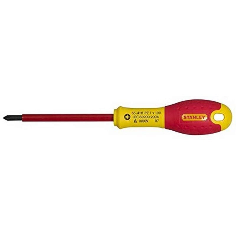 foto del prodotto stanley tournevis pozidriv pz1 x 100mm isol 1000v fatmax