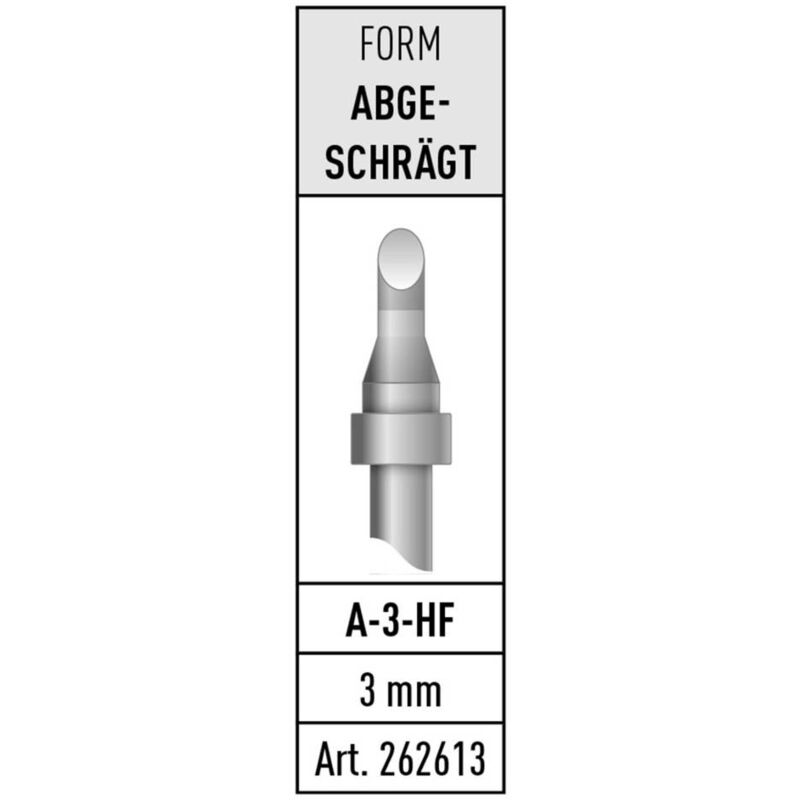 immagine 0 del prodotto stannol a 3 hf punta di saldatura taglio sbieco contenuto 1 pz.