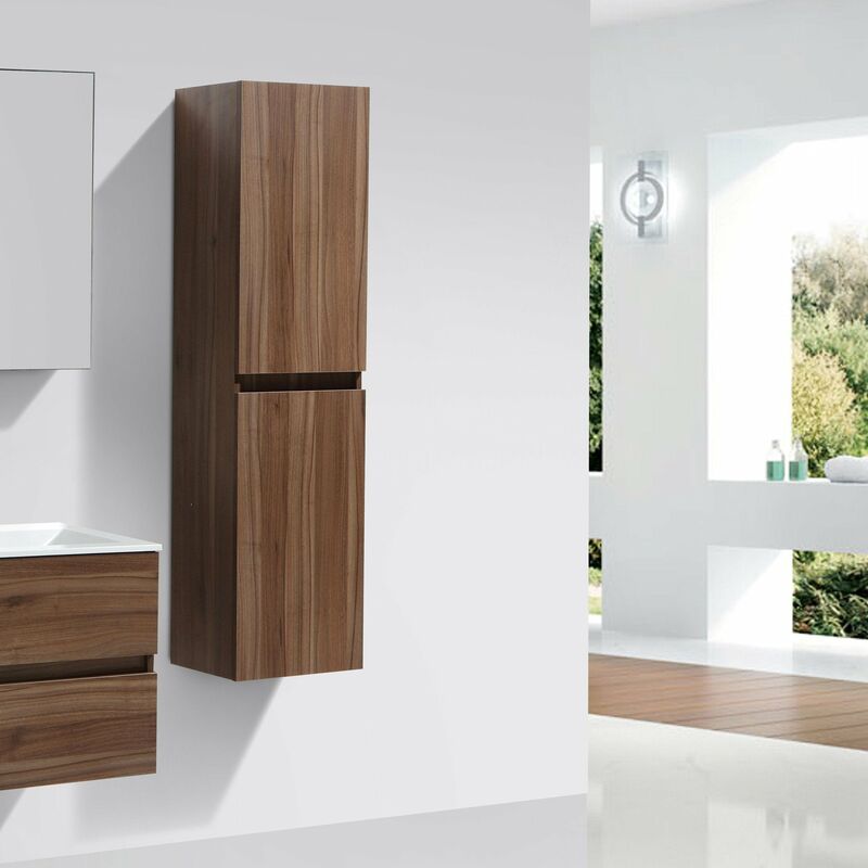 foto del prodotto stano. armadio colonna bagno siena 150 cm noce