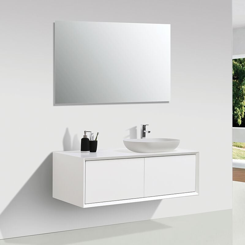 foto del prodotto stano. mobile bagno doppio lavabo palio 120 cm bianco opaco