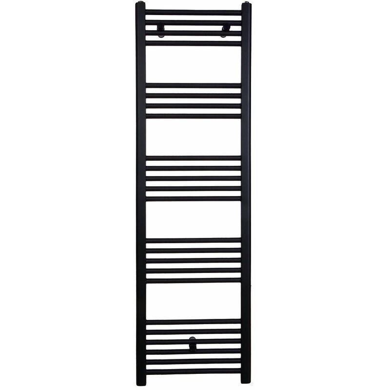 foto del prodotto stano. radiatore scalda selviette ad acqua calda coda 160 x 50 cm nero opaco