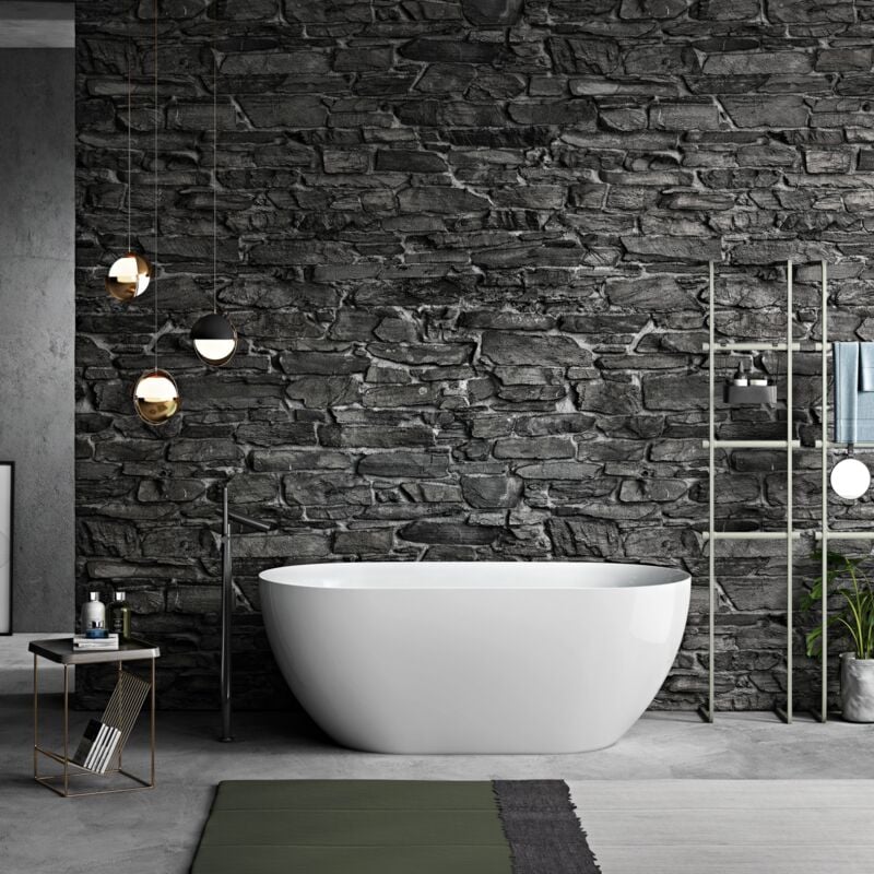 foto del prodotto stano. vasca freestanding lisbon bianca lucida 150 cm