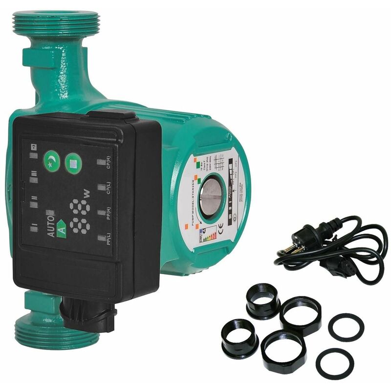 foto del prodotto star25 6a circolatore elettronico di riscaldamento alto rendimento 25 60 180 eei 0,23 5 45w varan motors