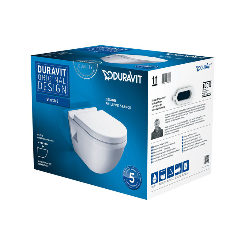 foto del prodotto starck 3 set wc suspension murale avec si ge wc duravit