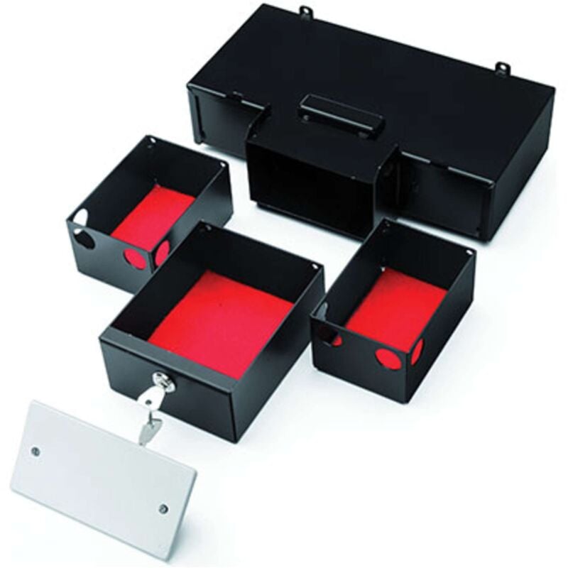 foto del prodotto stark cassaforte invisibile a murare presa3 frontale presa elettrica cm 31x18.5 h.cm 7 1 pezzo
