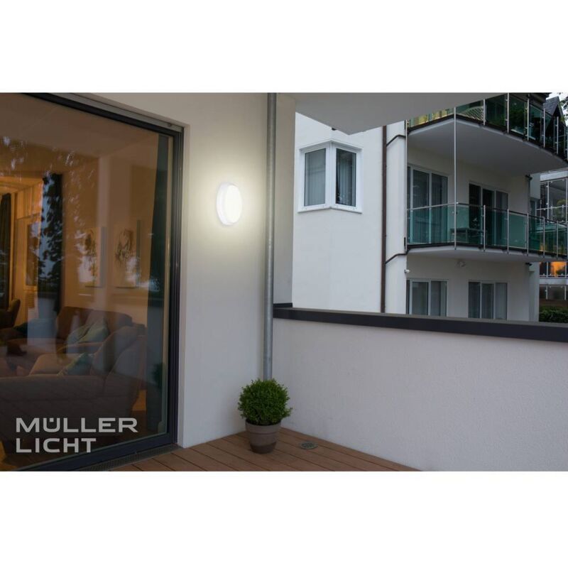 foto del prodotto starlicht bulkhead lampada led impermeabile con sensore di movimento led monocolore led a montaggio fisso 8 w bianco