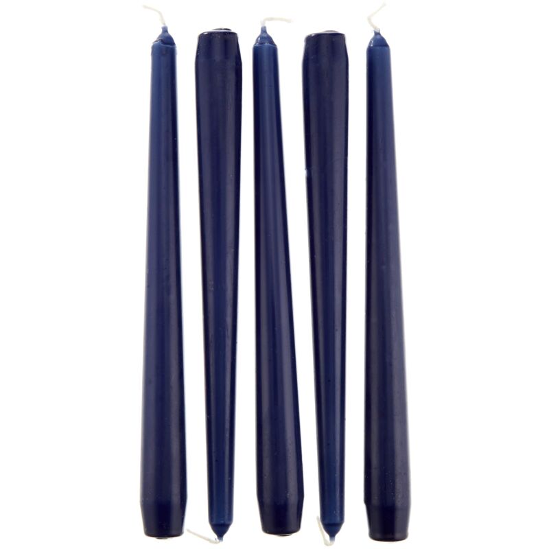 foto del prodotto starpak 50 candele coniche, dimensioni 2,2 cm 25 cm, colore blu scuro, materiale paraffina con stearina, 50 candele x 1 confezione