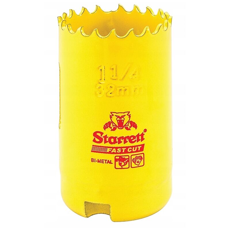 foto del prodotto starrett sega a tazza bimetallica al cobalto hss per metallo fastcut 32mm 1.1 4 