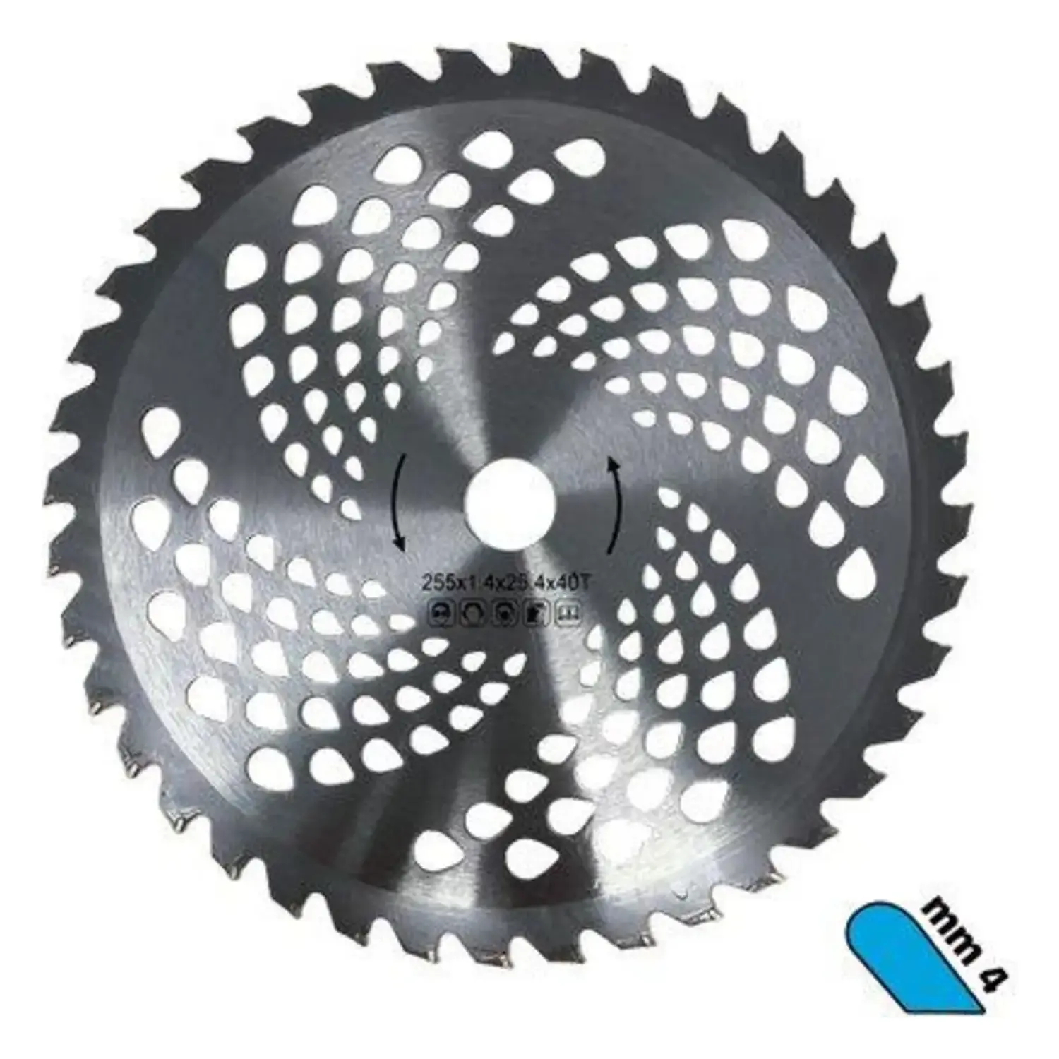 foto del prodotto stars disco per decespugliatore al tungsteno professionale 255mm