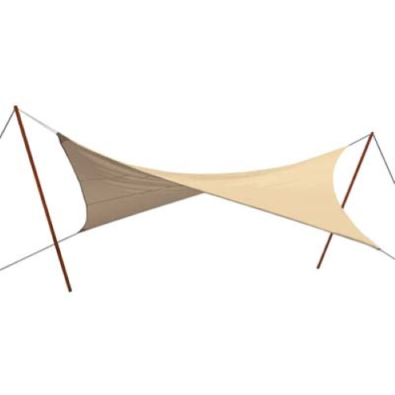 foto del prodotto stars vela ombreggiante quadra 5x5 mt in poliestere ecru gr mq 180